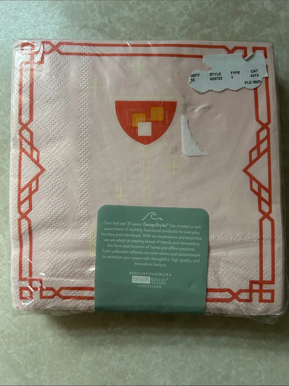Free w/bundle or purchase new the beach dream 40 piece cocktail napkins 3-ply